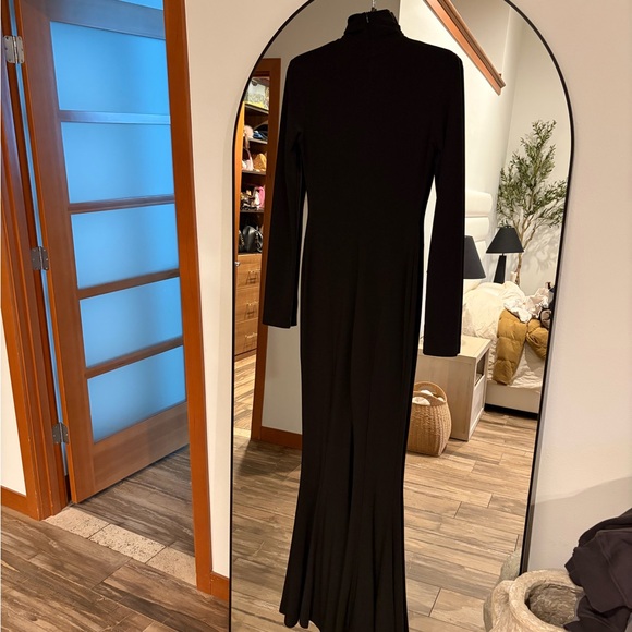 Norma Kamali Black Flare Jumpsuit - Picture 4 of 5